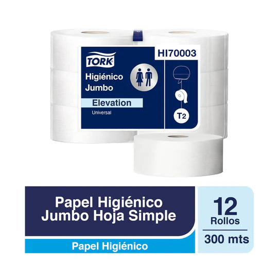 TORK PAPEL HIGIÉNICO EN BOBINA H/S 12X300M