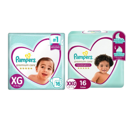 Pañales Desechables 16un XG- XXG Pampers