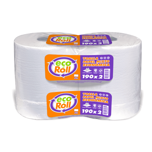 TOALLA ECOROLL H/S PACK X 2UN X190 MTS