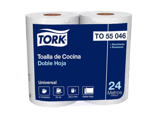 Toalla de Cocina Tork -  2 Rollos de 24 Metros